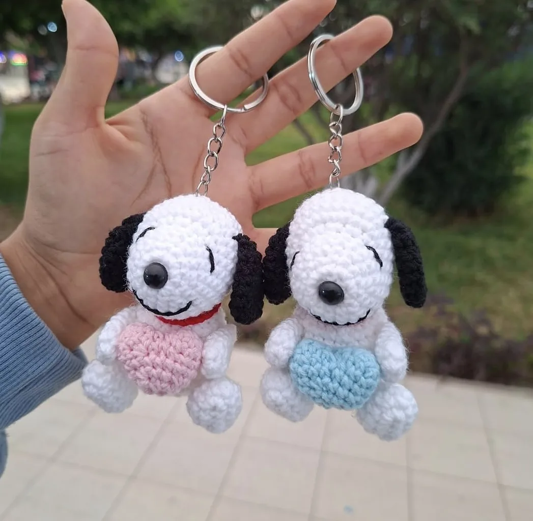 Llaveros tejidos a crochet